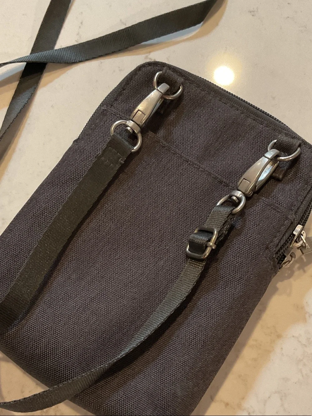 Baggallini True Classic Take Two RFID Crossbody graphite gray LIKE NEW
